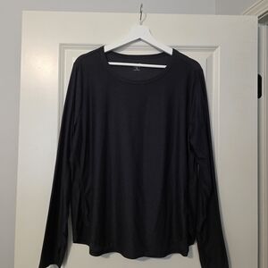Old Navy Women's Charcoal Long Sleeve Top